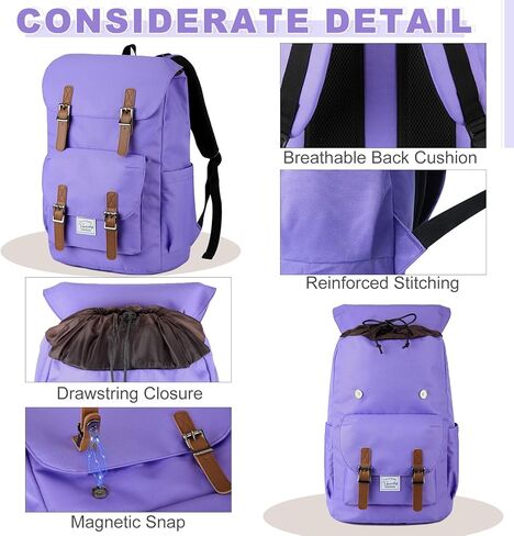 حقيبة ظهر تشيس شيك للرجال والنساء، حقيبة ظهر كلاسيكية مقاس 15.6 بوصة حقيبة عصرية للجنسين حقيبة يومية كاجوال للسفر والجامعة والعمل (أسود) in Kuwait