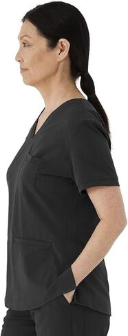 ave. Women's Lex Three Pocket V-Neck Tunic Scrub Top in Gray, XX-Large in Saudi Arabia