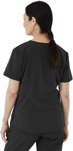 ave. Women's Lex Three Pocket V-Neck Tunic Scrub Top in Gray, XX-Large in Saudi Arabia