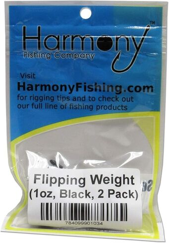 Harmony Fishing - Tungsten Flipping Weights (Chip-Proof Oxide Coated) for bass fishing [includes Weight Pegs] in Kuwait