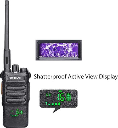 Retevis RT86 Long Distance Walkie Talkies, Heavy Duty 2600 mAh Rechargeable Two Way Radio,Remote Alarm Rugged Walkie Talkies Adults, for Offroad(1 Pack) in Saudi Arabia