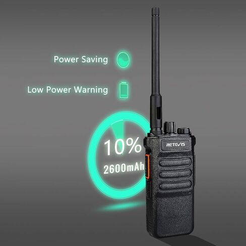 Retevis RT86 Long Distance Walkie Talkies, Heavy Duty 2600 mAh Rechargeable Two Way Radio,Remote Alarm Rugged Walkie Talkies Adults, for Offroad(1 Pack) in Saudi Arabia