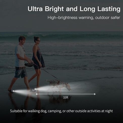 Croc Lights for Shoes Rechargeable, 2pcs Headlights for Croc, Waterproof Flashlight Attachment for Croc, Adjustable Camping Accessories for Kids Adults, Dog Walking, Running (Black) in Kuwait