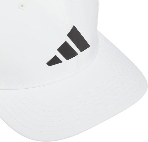 adidas Men's Three Bar Structured Snapback Adjustable Fit Cap, Black/White, One Size in Saudi Arabia