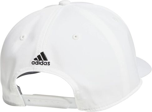 adidas Men's Three Bar Structured Snapback Adjustable Fit Cap, Black/White, One Size in Saudi Arabia