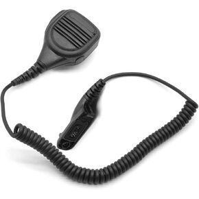 Waterproof Heavy Duty CB Microphone for Motorola Radio DP3400 DP3600 DP4400 DP4600 DP4800 MTP6650 Walkie Talkie Handheld Shoulder Lapel Mic, 3.5mm Headphone Port, Rotatable Back Clip
