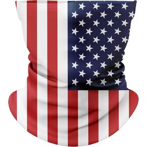 Tactical Pro Supply - American Flag Patriotic Neck Gaiters | Decorated in the US | Made from 100% Cotton | Lightweight Gaiter