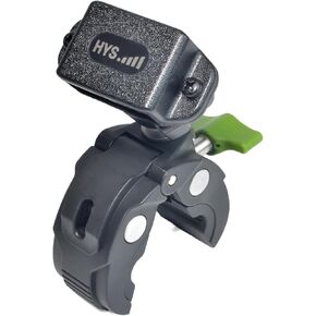 HYS Bike Walkie Talkie Mount - Handheld Radio with Belt Clip Holder for Motorcycle, [Super Sturdy] Bicycle Scooter Handlebar Two Way Radio Clip for CB, VHF & UHF Amateur Radios with Belt Clip