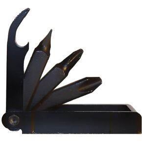 ROUNDHOUSE TOOL™ Tough Compact MultiTool for Everyday Carry Household Use + Snowboards + EDC, Slim and Pocket Friendly