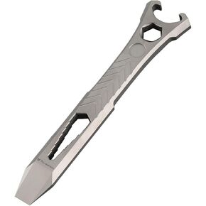 Hamans Titanium EDC Pry Bar Multi Tool Bottle Opener Wrench Compact Size EDC Multi Tool Crowbar Screwdriver