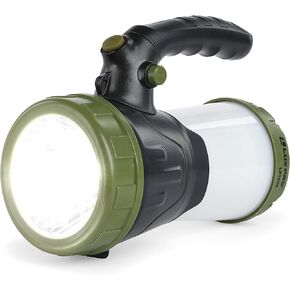 LUXPRO LP1520 Rechargeable LED Multi-Mode 600 Lumen Spotlight Lantern, USB Cable, with Power Station