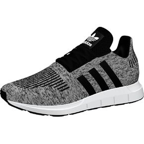 adidas Men's Swift Run Sneaker, Core White/Core White/Black, 10