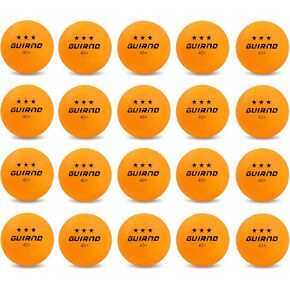 Guirnd 20 Pack Ping Pong Balls, 3 Star Table Tennis Balls, 40+ Pong Ball Competition and Recreational Play, Abs Ping Pong Ball, Games, DIY