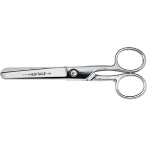Klein Tools 446HC Scissors, Safety Scissors for Cutting Thread, Yarn, and More, 6-Inch, Made in USA