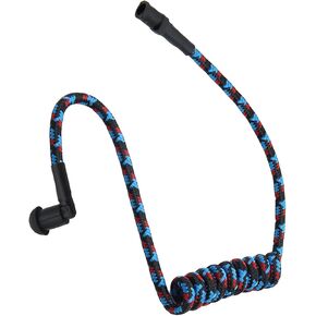 Replacement Braided Nylon Fiber Acoustic Coil Tube Moisture Proof Color for Radio Earpiece (PurePurple-1)
