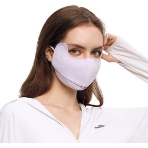 OHRAIN Anti-UV Face Cover UPF50+ with Canthus Protective & Breathable Open Washable Reusable Facemask