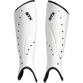 STX Adult Hinder Field Hockey Shin Guards (S/M, White)