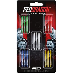 RED DRAGON Nitrotech Dart Shaft Collection 5 Sets Per Pack (15 shafts in Total)