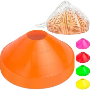 GoSports Sports Training Cone 20 Pack with Tote Bag