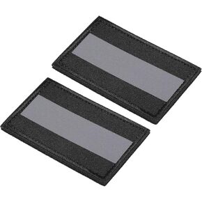 PATIKIL Reflective Patch 2x3", 2 Pcs Hook and Loop Fastener Safety Appliques for Night Sportsperson Worker Hiker, Green