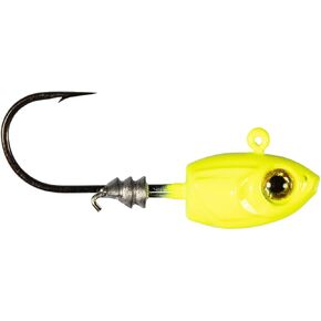 Z-Man MSH116-03PK4 Micro Shad HeadZ 1/16 oz, Chartreuse, 4 Pack