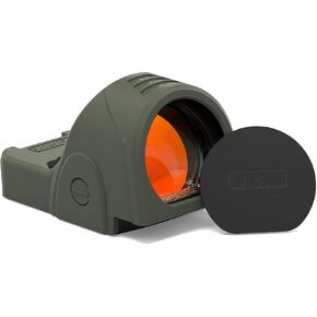 غطاء النطاق المتوافق مع Trijicon SRO يحمي بصرك أثناء العمل من الغلاف الضال والسقوط، تصميم سهل التركيب ومقاوم للصدمات يتضمن غطاء عدسة قابل للفصل للحماية باللون الأخضر