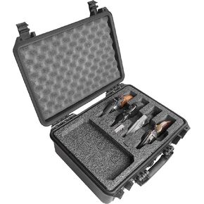 Case Club 4 Revolver Pre-Cut Waterproof Case with Silica Gel to Help Prevent Gun Rust