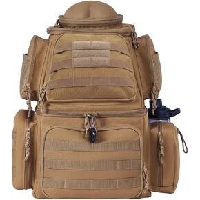 Gun range backpack Holds 6 full size pistols,Pistol range bag with 11 magazine slots,Suitable for training Pistol bag