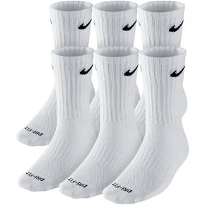 Nike Premium Cotton Crew Cut Socks (6 Pack)