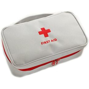 1PCS Travel Portable Medical Bag, Emergency Bag, First-aid Supplies Storage Bag And Sorting Bag (off-white)