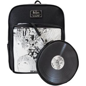 Loungefly Beatles Revolver Album Cover Mini Backpack with Record Coin Bag