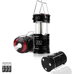 Gold Armour LED Lantern, Camping Lanterns 2X Brighter, Collapsible with Red Light 4 Modes, Battery Powered Operated Emergency Light for Hurricanes Outages, Survival Gear Equipment Accessories (1Pack) in Kuwait