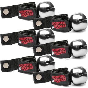 Counter Assault Bear Bell Chrome w/Silencer - 6 Pack