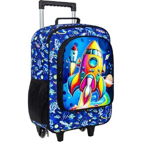 Kids Luggage for Girls and Boys, Dinosuar Unicorn Suitcase Rolling with Wheels，Travel Carry on for Children Toddler Elementary