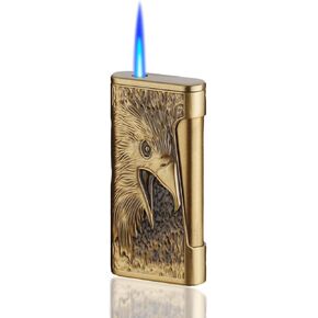 Eagle Lighter, Cool Lighter, Windproof Lighter, Soft Flame Lighter，Butane Torch Lighter, Men's Lighter, Unique Lighter Gift, Candles, Outdoor, Camping Accessories (No Butane Fuel) (Eagle)