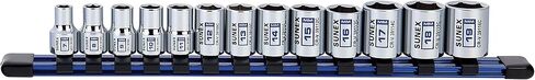 13Piece 3/8" Drive Chrome Socket Rail 6Pt Metric Standard in Saudi Arabia
