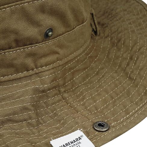 CLAPE Fishing Sun Boonie Hat UV Protection Safari Cap Outdoor Hunting Camping Hat with Chin Cord Wide Brim Cowboy Bucket Hat in Saudi Arabia