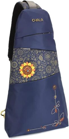 CHALA CV-Escape Sling Backpack - Women Nylon RFID Crossbody Sling Bag - Turtle - turquoise in Saudi Arabia