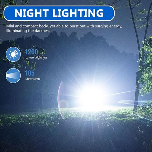 V15 LED مصباح يدوي صغير قوي EDC مع ضوء أحمر أبيض دافئ، ساطع 1200LM USB C قابل لإعادة الشحن 10 أوضاع جيب صغير سلسلة مفاتيح ضوء فلاش مع مشبك IP67 مقاوم للماء رأس دوار مغناطيس ذيل، أسود in Kuwait