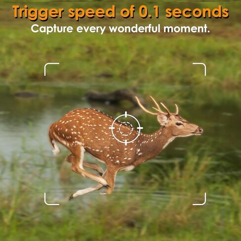 BLAZEVIDEO 2-Pack 48MP 1296P Trail Cameras Night Vision No Glow H.264 فيديو الحركة المنشط 0.1S وقت الزناد مقاوم للماء لصيد الحياة البرية في الهواء الطلق ومراقبة أمن المنزل in Kuwait