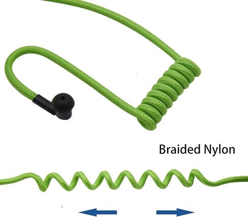 Replacement Braided Nylon Fiber Acoustic Coil Tube Moisture Proof Color for Radio Earpiece (PurePurple-1) in Saudi Arabia