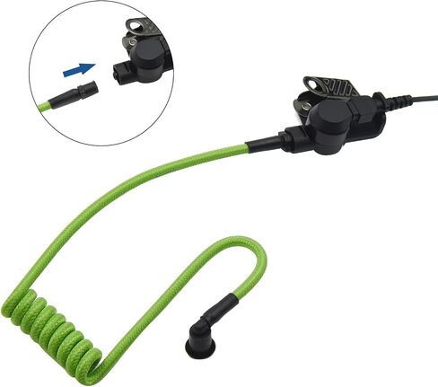 Replacement Braided Nylon Fiber Acoustic Coil Tube Moisture Proof Color for Radio Earpiece (PurePurple-1) in Saudi Arabia