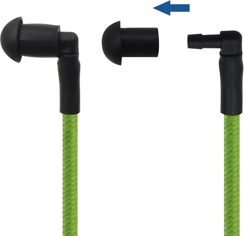 Replacement Braided Nylon Fiber Acoustic Coil Tube Moisture Proof Color for Radio Earpiece (PurePurple-1) in Saudi Arabia