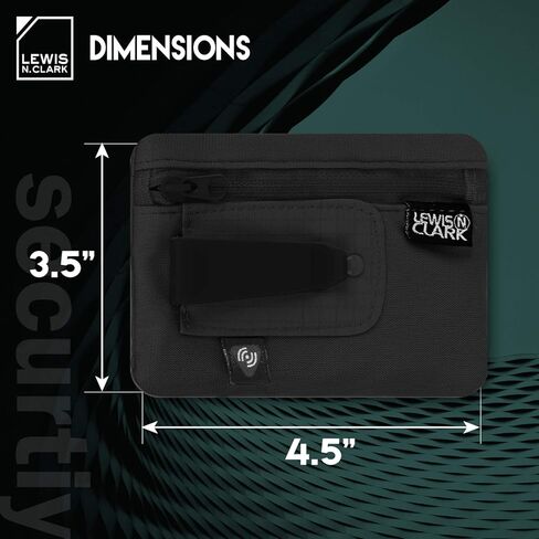 Lewis N. Clark RFID Hidden Clip Stash Money Belt Travel Pouch + Credit Card/Id Holder for Women & Men, Clay, One Size in Kuwait