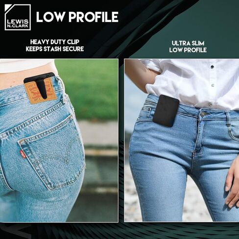 Lewis N. Clark RFID Hidden Clip Stash Money Belt Travel Pouch + Credit Card/Id Holder for Women & Men, Clay, One Size in Kuwait