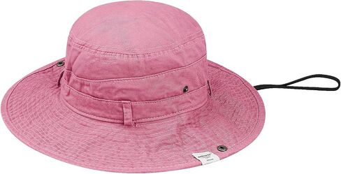 Croogo Wide Brim Bonnie Hats Summer Fishing Sun Hat Cowboy Style Bucket Hat Outdoor Safari Hunting Camping Hat with Chin Cord in Saudi Arabia