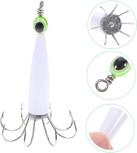 Octopus Squid Hook Bionic Fishing Lure Fishing Jigs Night Fishing Gear Fishing Hook Glow Squid Jigs in Saudi Arabia