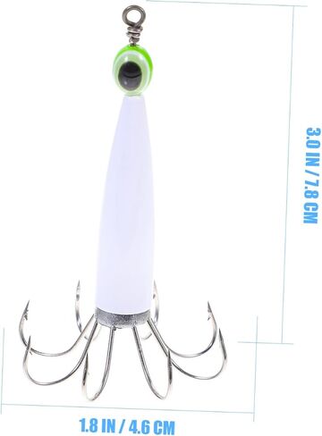 Octopus Squid Hook Bionic Fishing Lure Fishing Jigs Night Fishing Gear Fishing Hook Glow Squid Jigs in Saudi Arabia