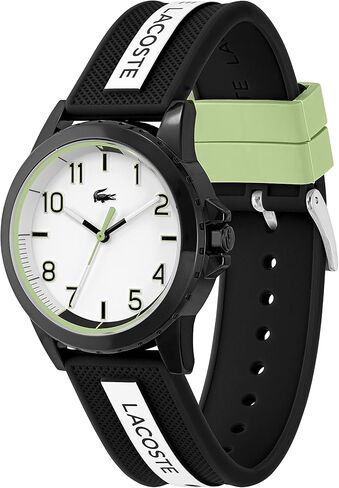 Lacoste Rider Unisex Quartz 2020148 Plastic Case and Silicone Strap Watch, Color: Blue in Saudi Arabia