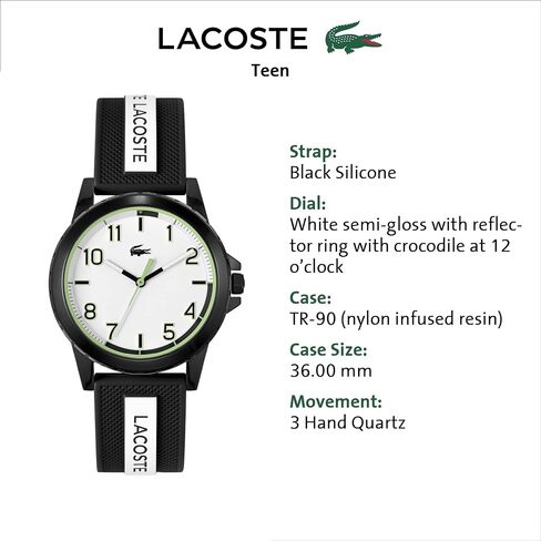 Lacoste Rider Unisex Quartz 2020148 Plastic Case and Silicone Strap Watch, Color: Blue in Saudi Arabia